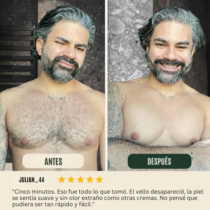 Botane Man – Crema Depilatoria Masculina con Aloe Vera (Resultados en 5 min)