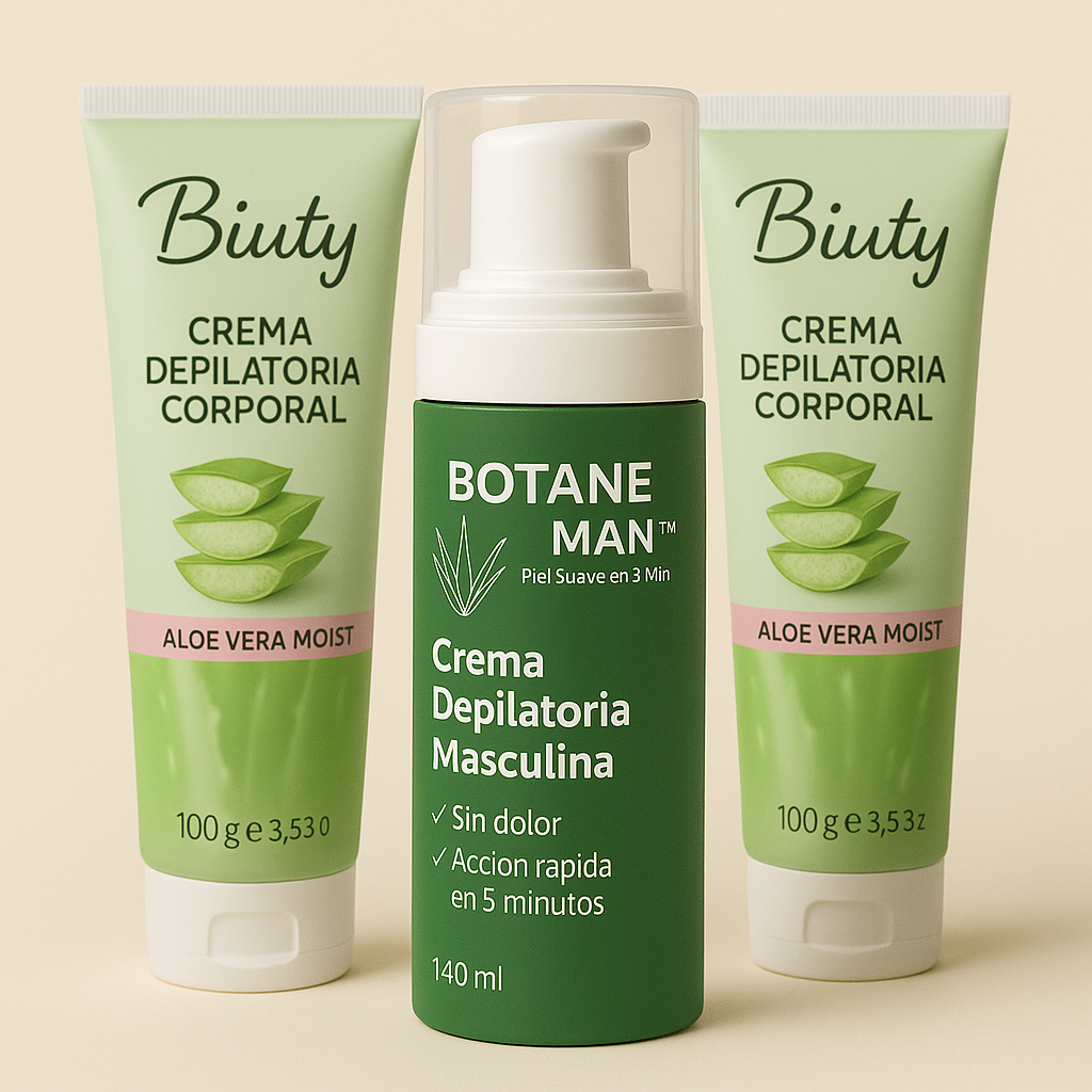 Botane Man – Crema Depilatoria Masculina con Aloe Vera (Resultados en 5 min)