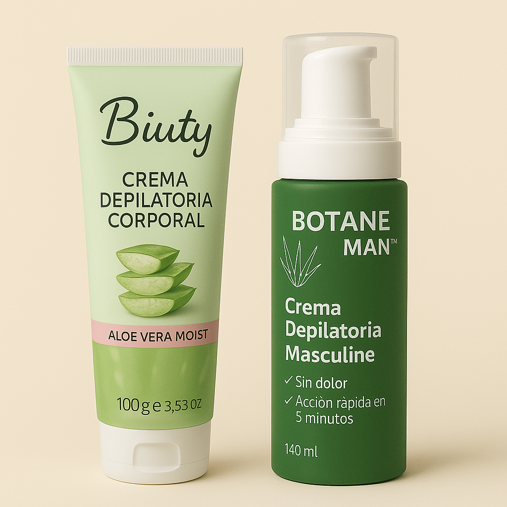 Botane Man – Crema Depilatoria Masculina con Aloe Vera (Resultados en 5 min)