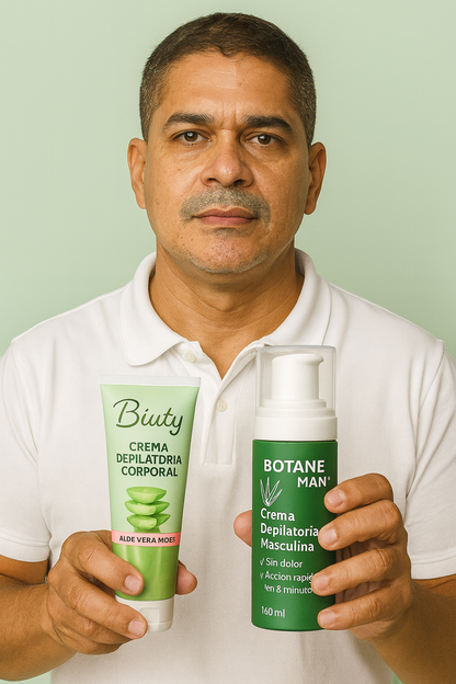 Botane Man – Crema Depilatoria Masculina con Aloe Vera (Resultados en 5 min)