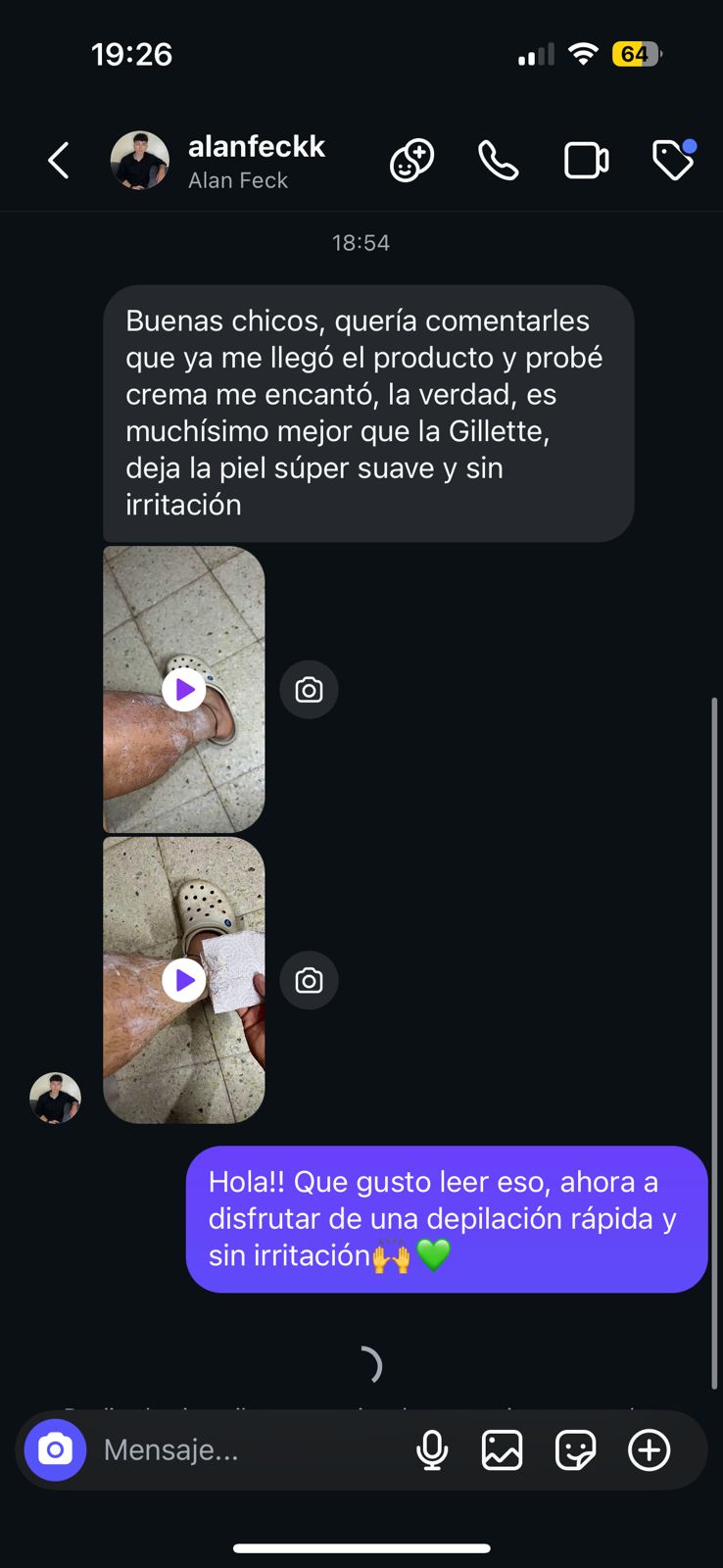 Testimonio real de cliente