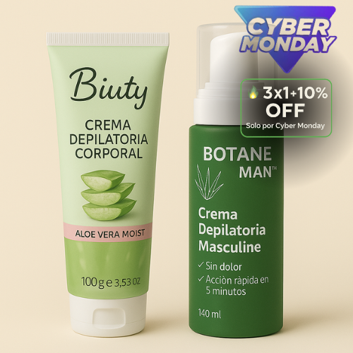 Botane Man – Crema Depilatoria Masculina con Aloe Vera (Resultados en 5 min)
